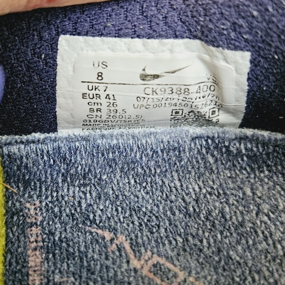 Nike Metcon 6 Deep Royal Blue Bright Mango Training Cross Fit Sneakers Size 8 - Picture 9 of 10